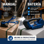 Cuándo cambiar una flejadora manual por batería | OMS España