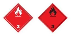 Líquidos inflamables clase 3 en caracterización de mercancías peligrosas